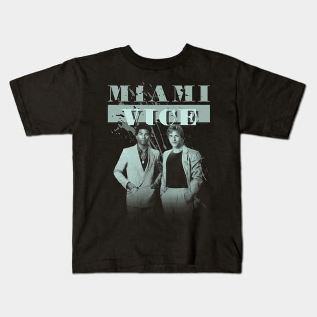 Miami Vice Kids T-Shirt by kostjuk